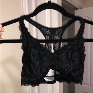 black bralette